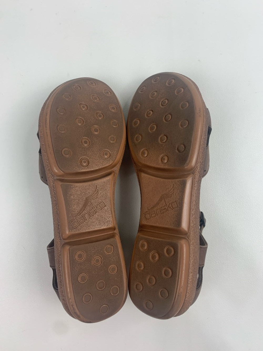 Dansko Brown Suede leather Ankle-Strap Mary Jane Comfort shoes Buckle size 8.5/9 - Picture 8 of 14